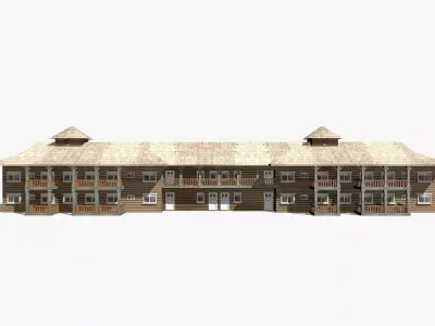 Hawaiian House Low-poly 3D model