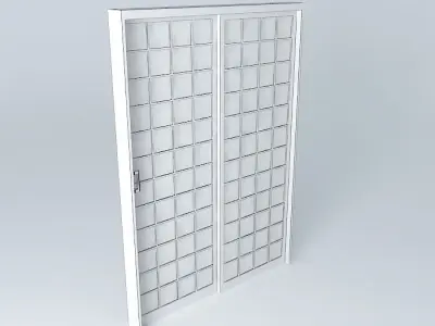 portaedson sliding door with fabric Free 3D model