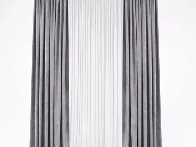 Curtains520 curtain Low-poly 3D model