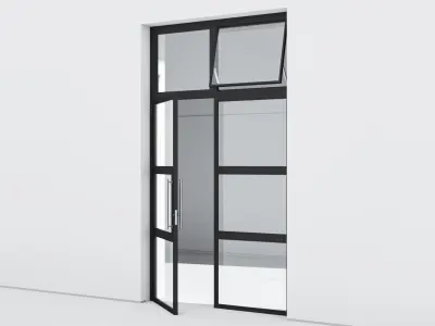 Aluminium door 305 3D model