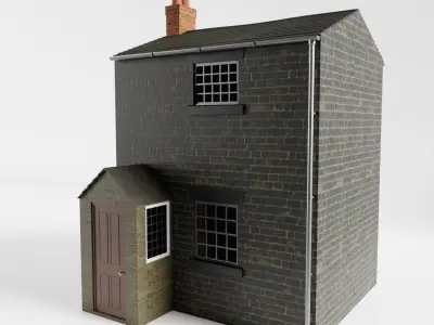 British Row Home 02 3D model