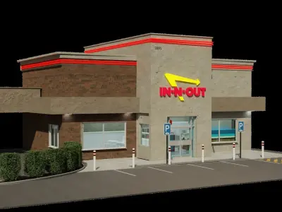 IN-N-OUT restaurant  3D model