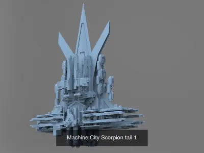 London Sci fi Modern Tower collection 1 3D Model Pack