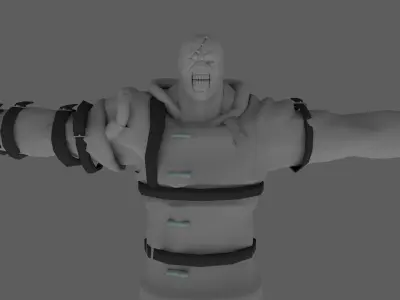 Nemesis man Low-poly 3D model