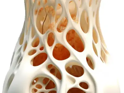 Tree-Structure Glass Vase - Organic Biomorphic Forms 3D print model