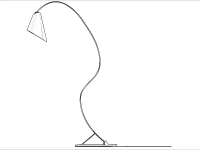 contempolamp table lamp with cord 3D model
