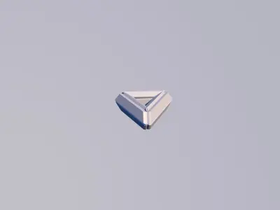 Sci Fi Object No11 - Pyramid Sphere Torus 2019 Low Poly 3D model