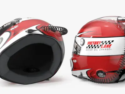  NASCAR Driver Helmet Red 