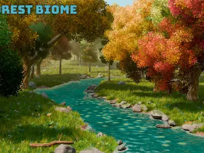 SP Cozy Forest Biome Asset Pack Low-poly 3D model