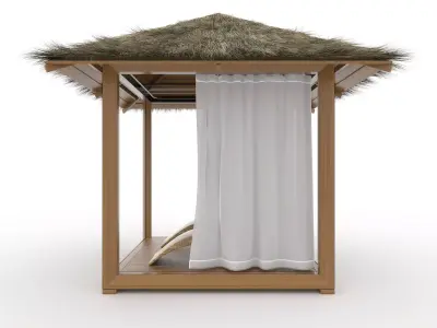 Poolside Cabana 20 3D model