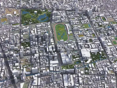 Bangkok - City 3D Model Low-poly 3D model