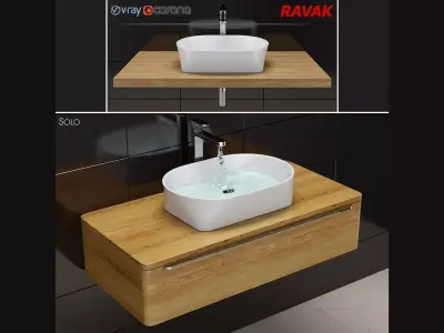 sink Ravak Solo 3D model