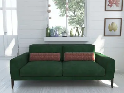 Emerald Sofa 3D Model 3D model