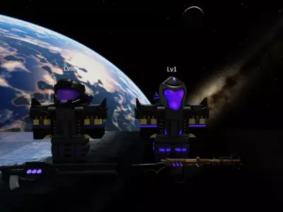 ROBLOX Low Poly Futuristic SCFI Troops RBXM FILE Low-poly 3D model