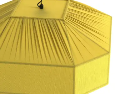 Ruemmler Pendant fixture Honey Silk 3D model