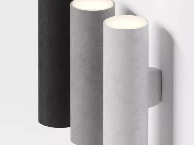 Creative lighting solutions - Hans clay wall light 3D model