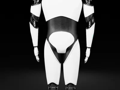 Artificial intelligence Cyborg 3D model