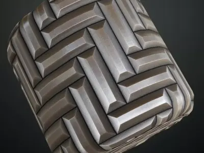 Silver Metal Powdered Plaster PBR Seamless Texture