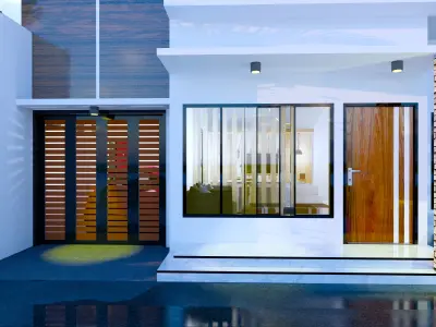 2 Floor Modern 3d House Design full Nice Interior 3D model