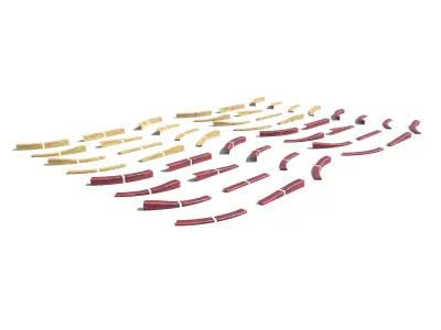 Cyberpunk Curb Pack Low-poly 3D model