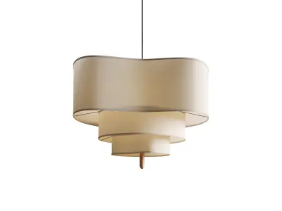 Pebbles Pendant Light Low-poly 3D model