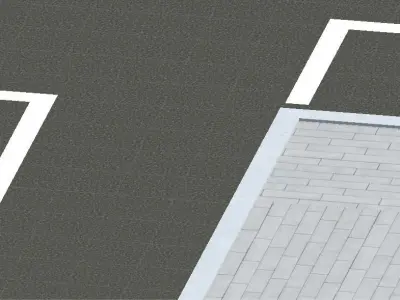 Road Pack Includes Strate L T and X Low-poly 3D model