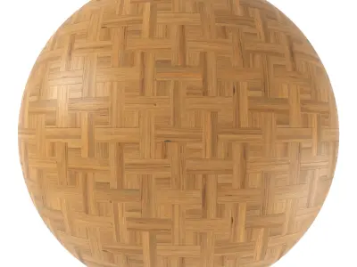 Parquet - Laminate - Wooden floor 4 in 1 3D model 8