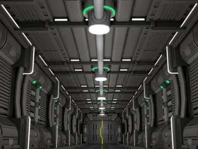 Sci Fi Corridor   3D model