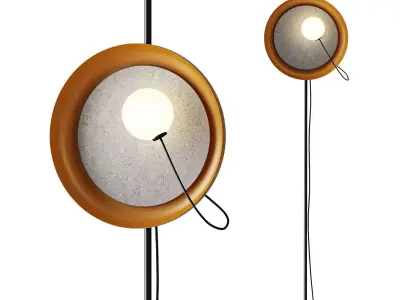 Acoustic Disc Floor Lamp 3D model