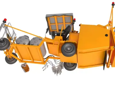 Road Marking Machine 3D model