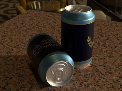 Aluminium Can 3D model