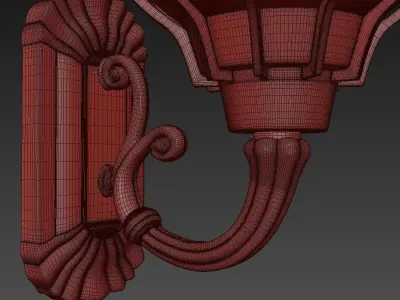 Street Light Maytoni O024WL-01G 3D model