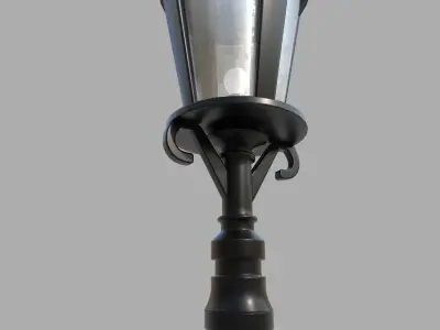 Street Light Low-poly 3D model 26