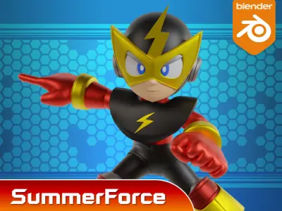 Elecman - Megaman Powered up 3D model