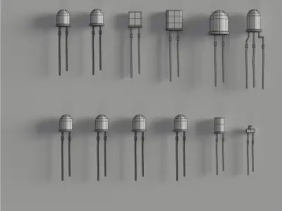 Electrical components vol8 Low-poly 3D model