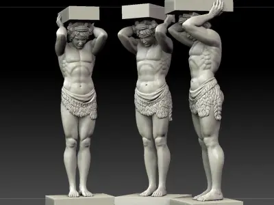Atlant of the hermitage 3D print model