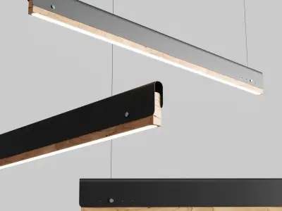 Pendant Lamps Nordic Loft Coffee Shop Multicolor Low-poly 3D model