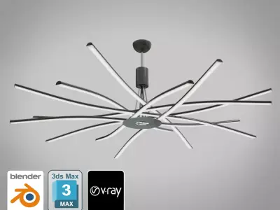 CeilingLight 1 Low-poly 3D model