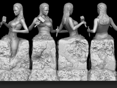 Self Made Women 3D print model