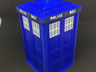 Dr Who TARDIS Storage Box 3D print model