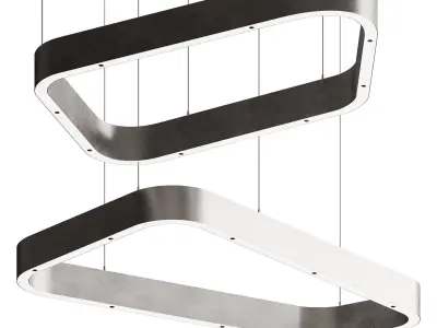 LIGHT RINGS POLYGONAL EVO Pendant light 3D model