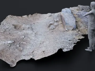 DEATH VALLEY ROCK FORMATION 002 2024 3D model