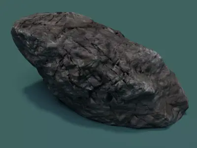 Rock 1 Low Poly - LOD Low-poly 3D model
