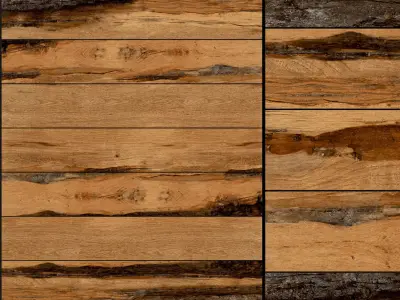 Decovita Burningwood 200x1200 Set 1 3D model