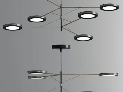 Luke Ceiling Pendant Suspension Collection 3D model
