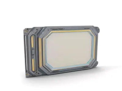 Futuristic Steel Window model pack Low-poly 3D model