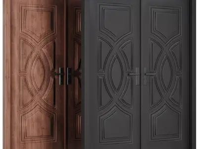 Entrance door set159 3D model