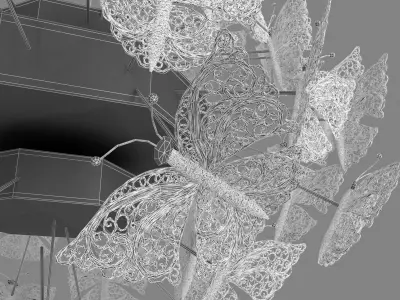 Chandelier Nymph By Koket 3D model