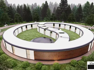 Yin Yang Museum 3D model