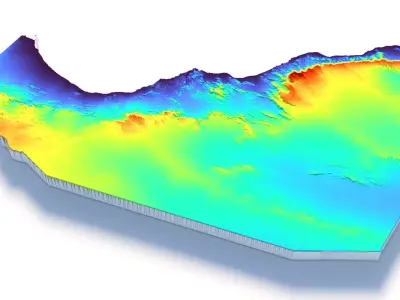 Somaliland Terrain Country 3D model